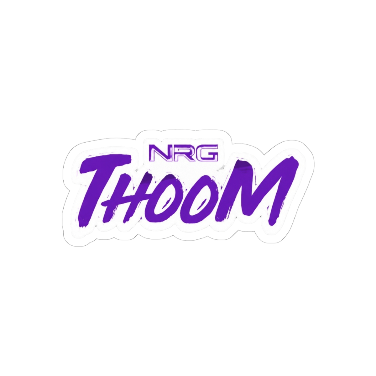 NRG Thoom Sticker | Cute Cheeky Energy Character Vinyl Decal - alternate angle 1, merchandise
