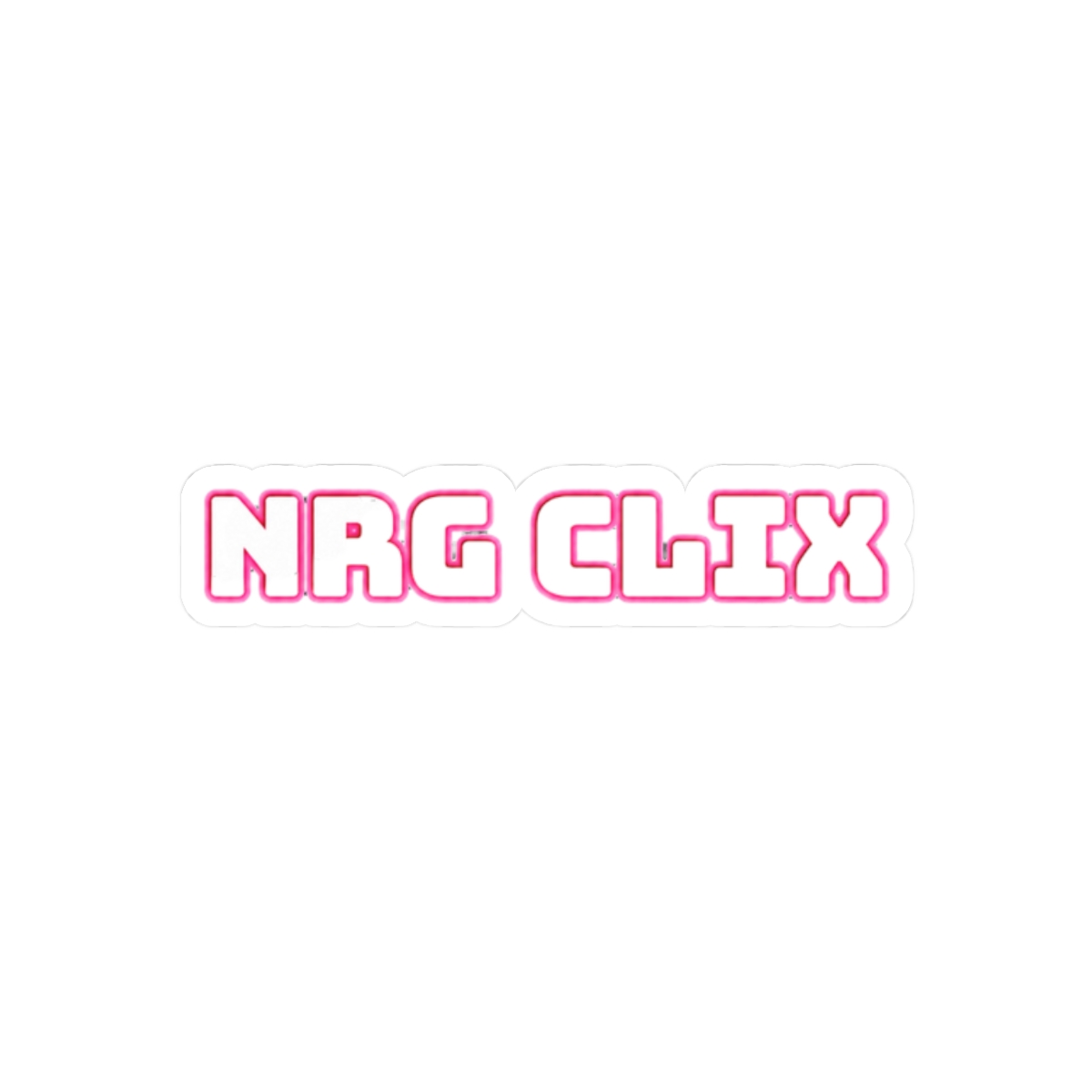 NRG CLIX Esports Bold Sticker | Gaming Superfan Vinyl Decal - alternate angle 3, merchandise