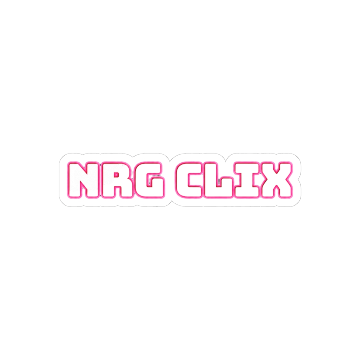 NRG CLIX Esports Bold Sticker | Gaming Superfan Vinyl Decal - Official Stickers merchandise