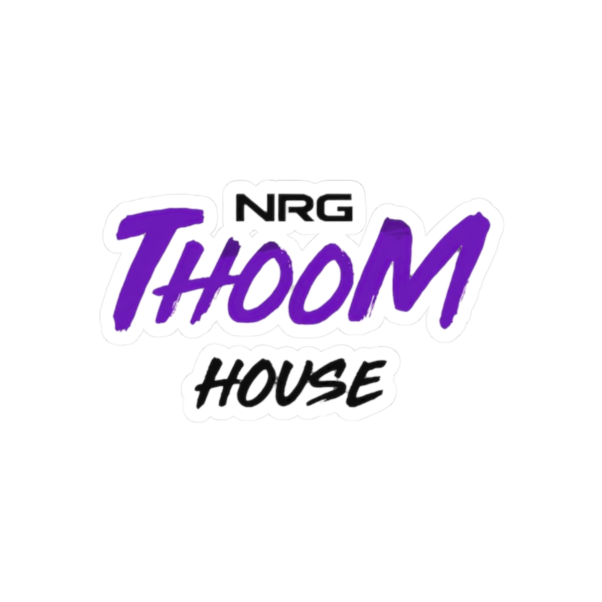 NRG Thoom House Quirky Sticker | Vibrant Vinyl Decal for Gear - alternate angle 3, merchandise