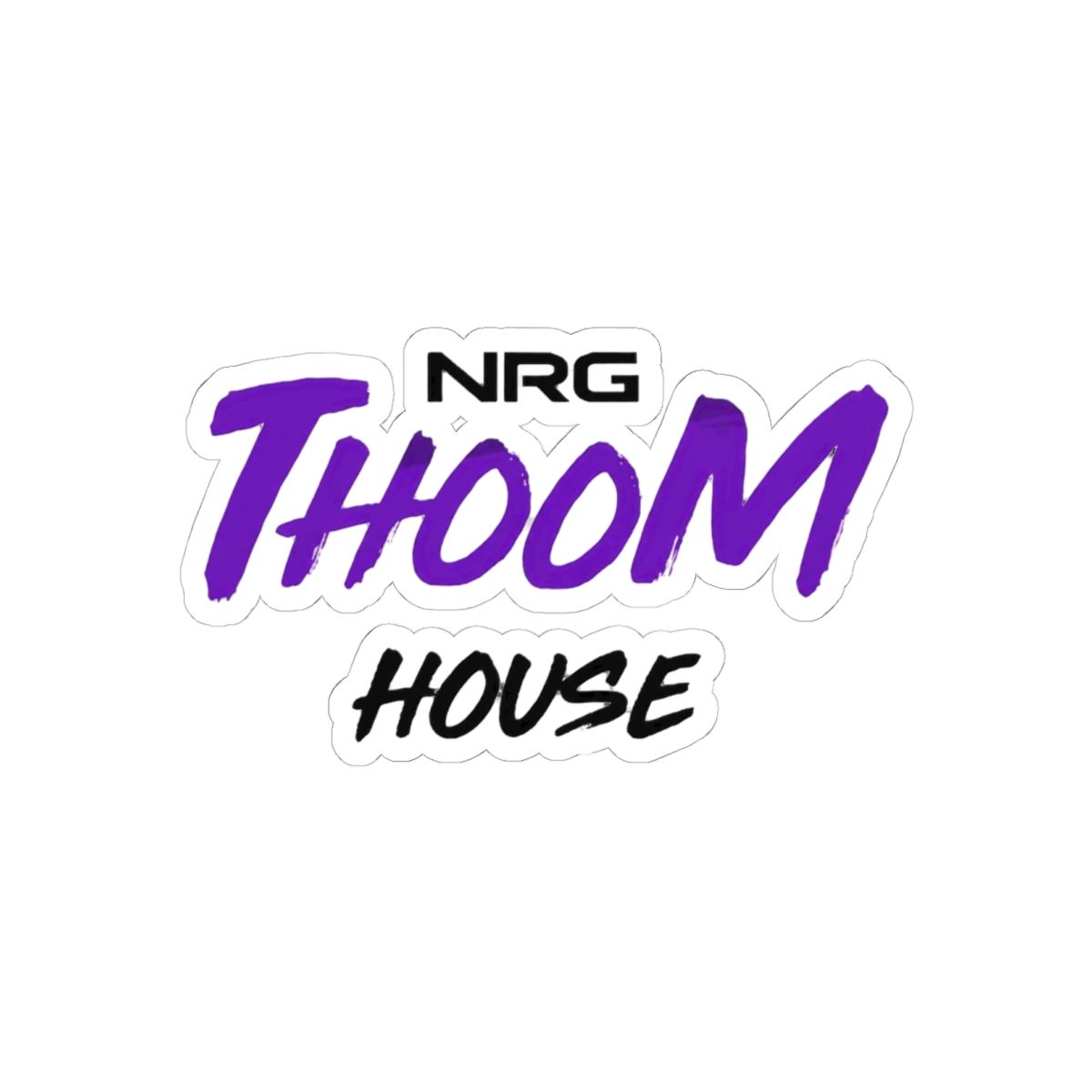 NRG Thoom House Quirky Sticker | Vibrant Vinyl Decal for Gear