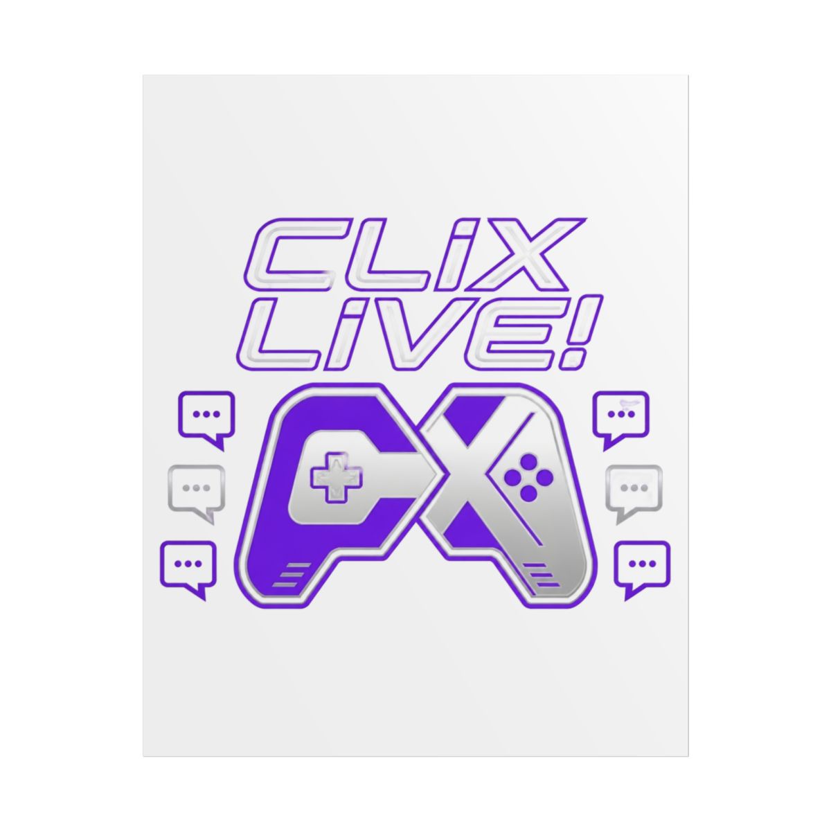 Clix "s initials " Poster - Official Posters & Wall Art merchandise