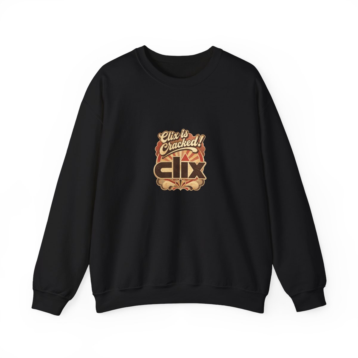 Clix "Clix is Cracked!" Crewneck — official Clix sweatshirts