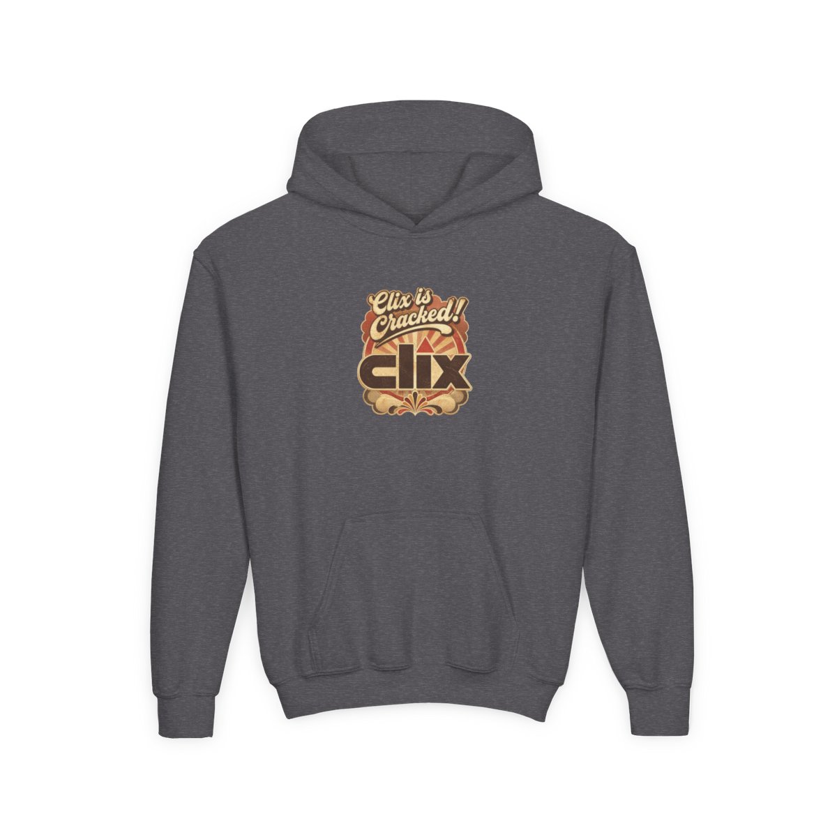 Clix "Clix is Cracked!" Kids Hoodie - alternate angle 4, merchandise