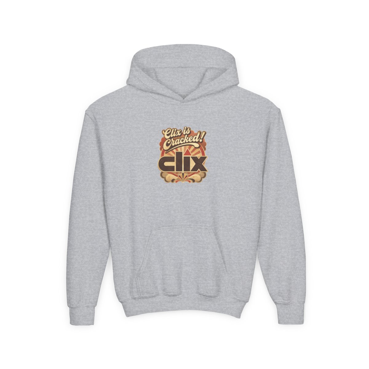 Clix "Clix is Cracked!" Kids Hoodie - alternate angle 3, merchandise