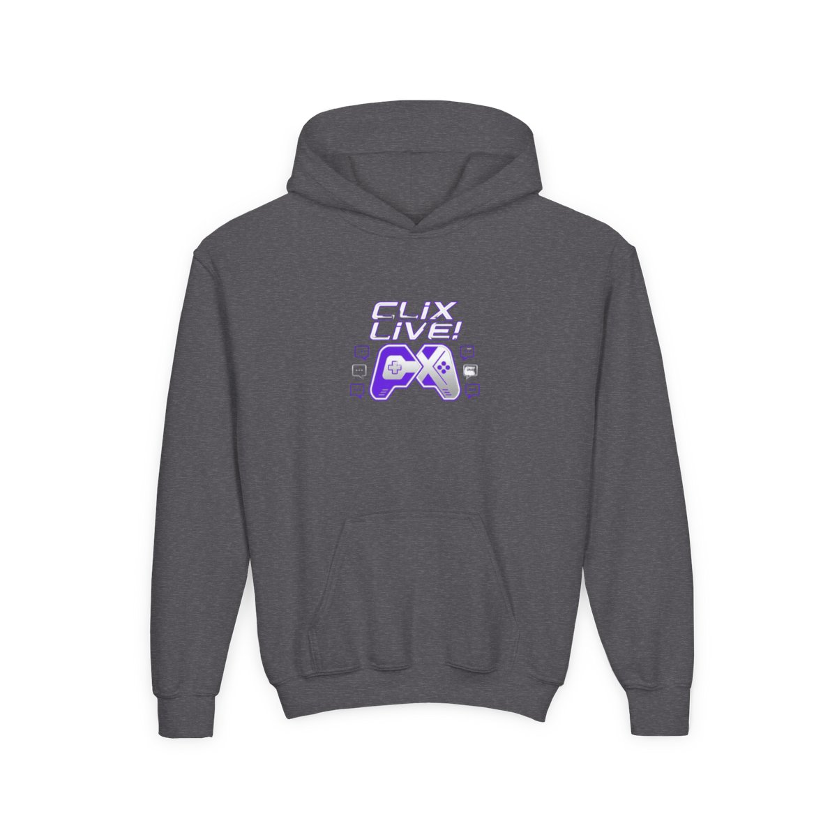 Clix Initials Hoodie - alternate angle 4, merchandise