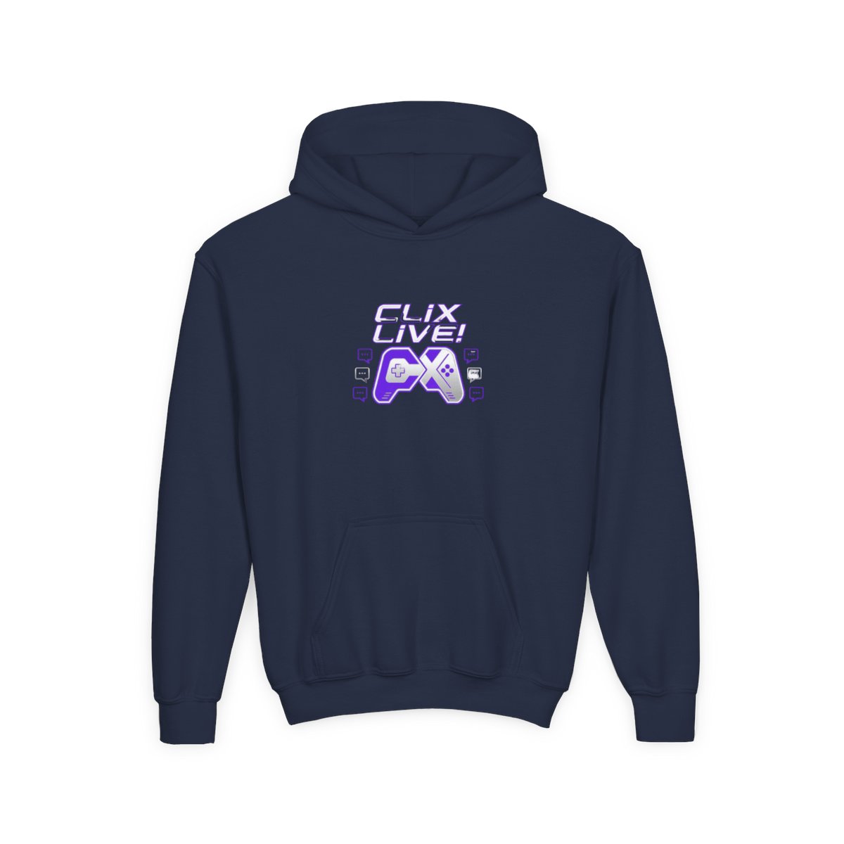 Clix Initials Hoodie - alternate angle 5, merchandise