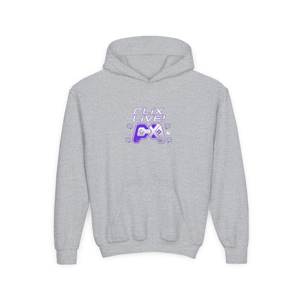 Clix Initials Hoodie - alternate angle 3, merchandise
