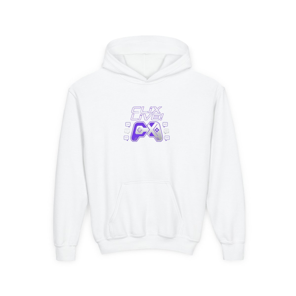 Clix Initials Hoodie - alternate angle 2, merchandise